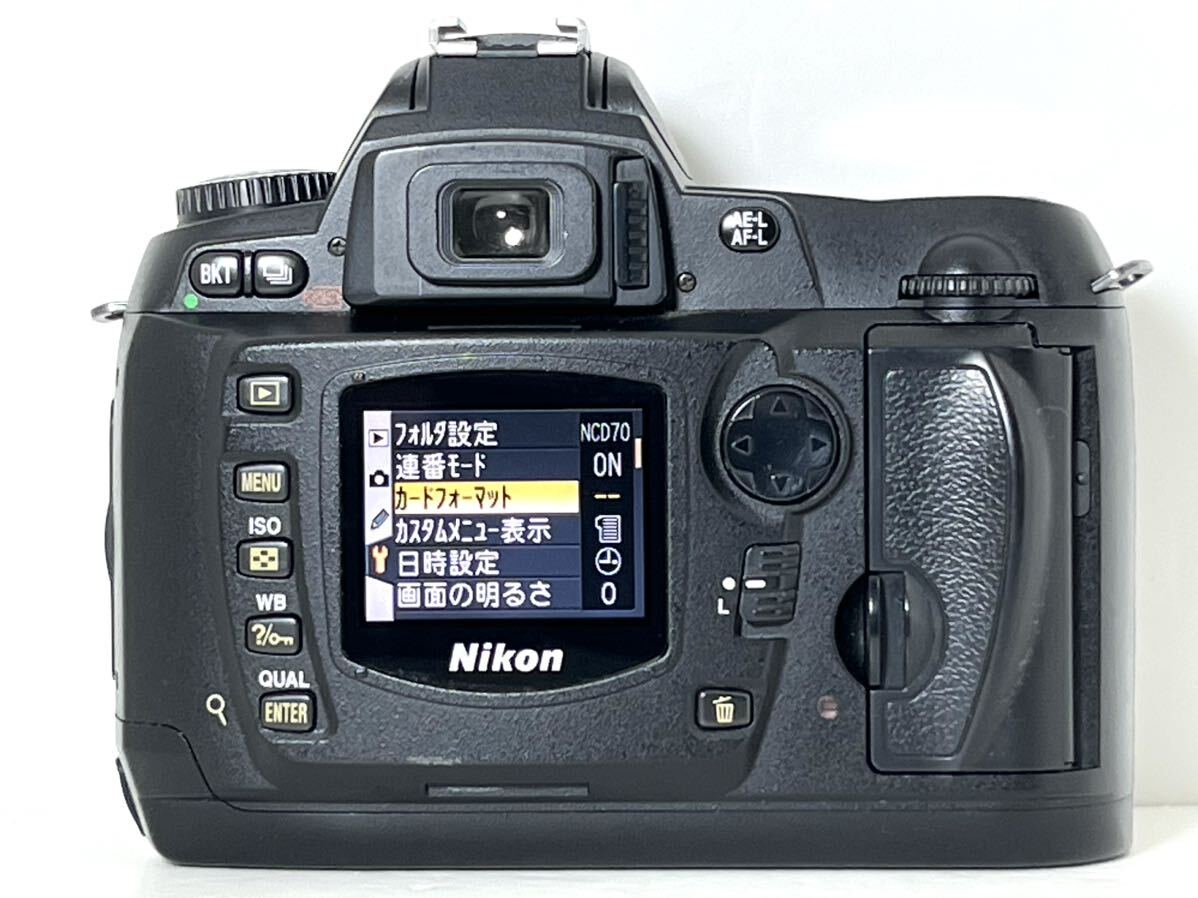 美品 ニコン Nikon D70 レンズ3本 NIKKOR DX 18-200mm VR 他 ショット数少 16,134枚 4GB CFカード付きすぐに撮影出来ます 動作確認済み の画像5