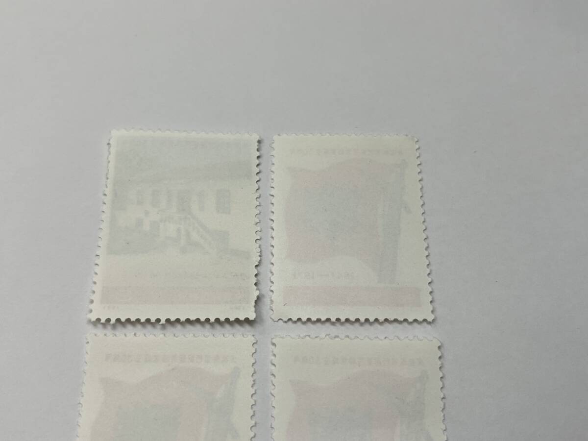 65971-2 未使用 中国切手 革6 アルバニア労働党30周年 1971年 (26) (27) 中国人民郵政 コレクション の画像6