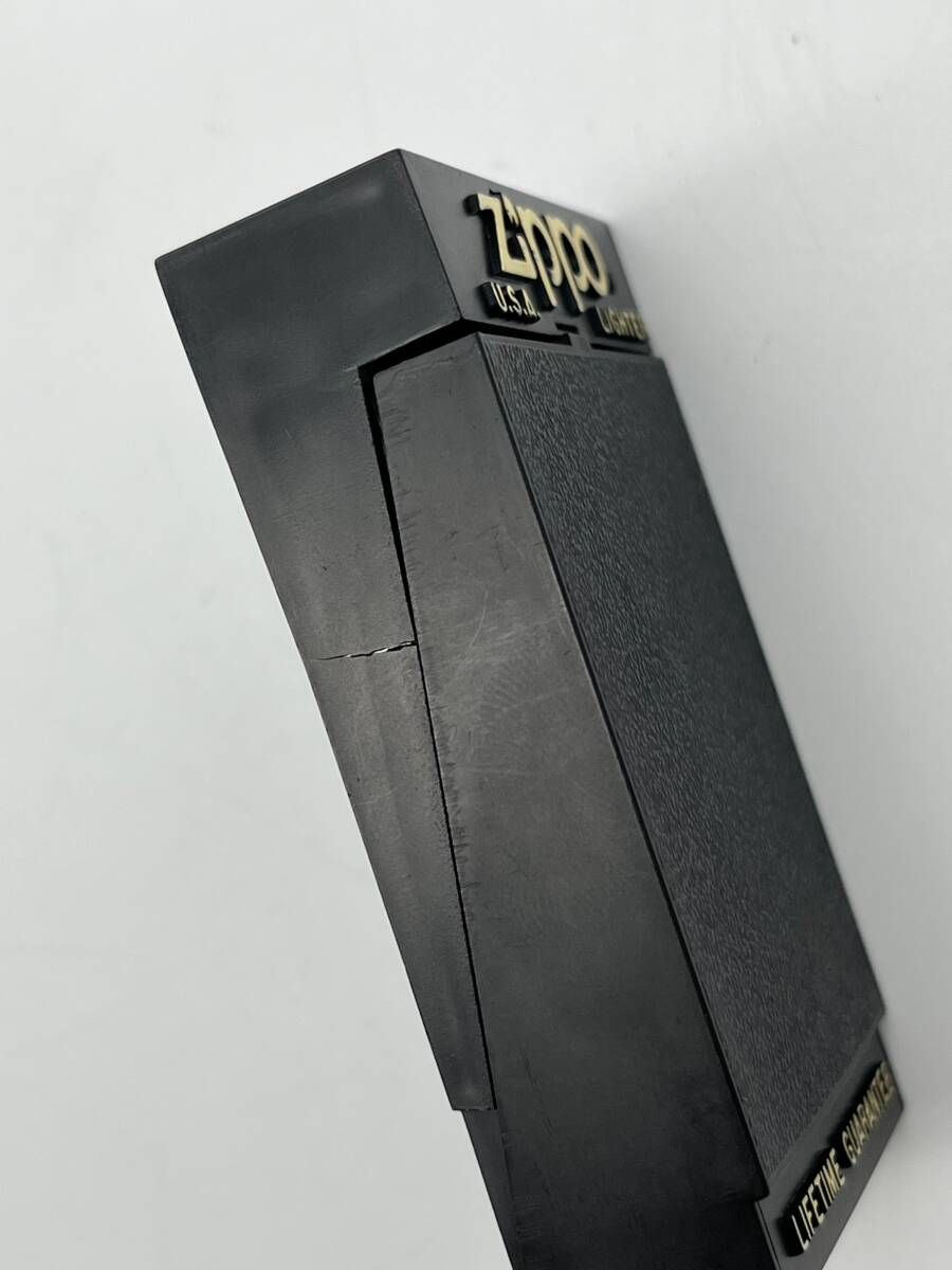65748 火花OK ZIPPO ジッポー べっ甲調 べっ甲柄 鼈甲 1993年製 ライター 喫煙具 ケース付きの画像10