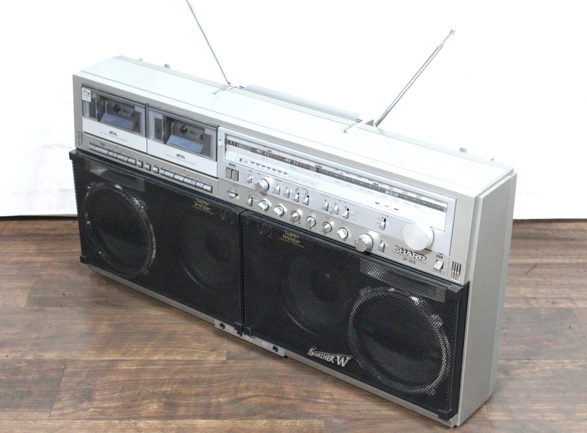 [to length ]SHARP sharp GF-909 radio attaching stereo tape recorder large radio-cassette FM/AM audio equipment sound equipment IA417IOE40