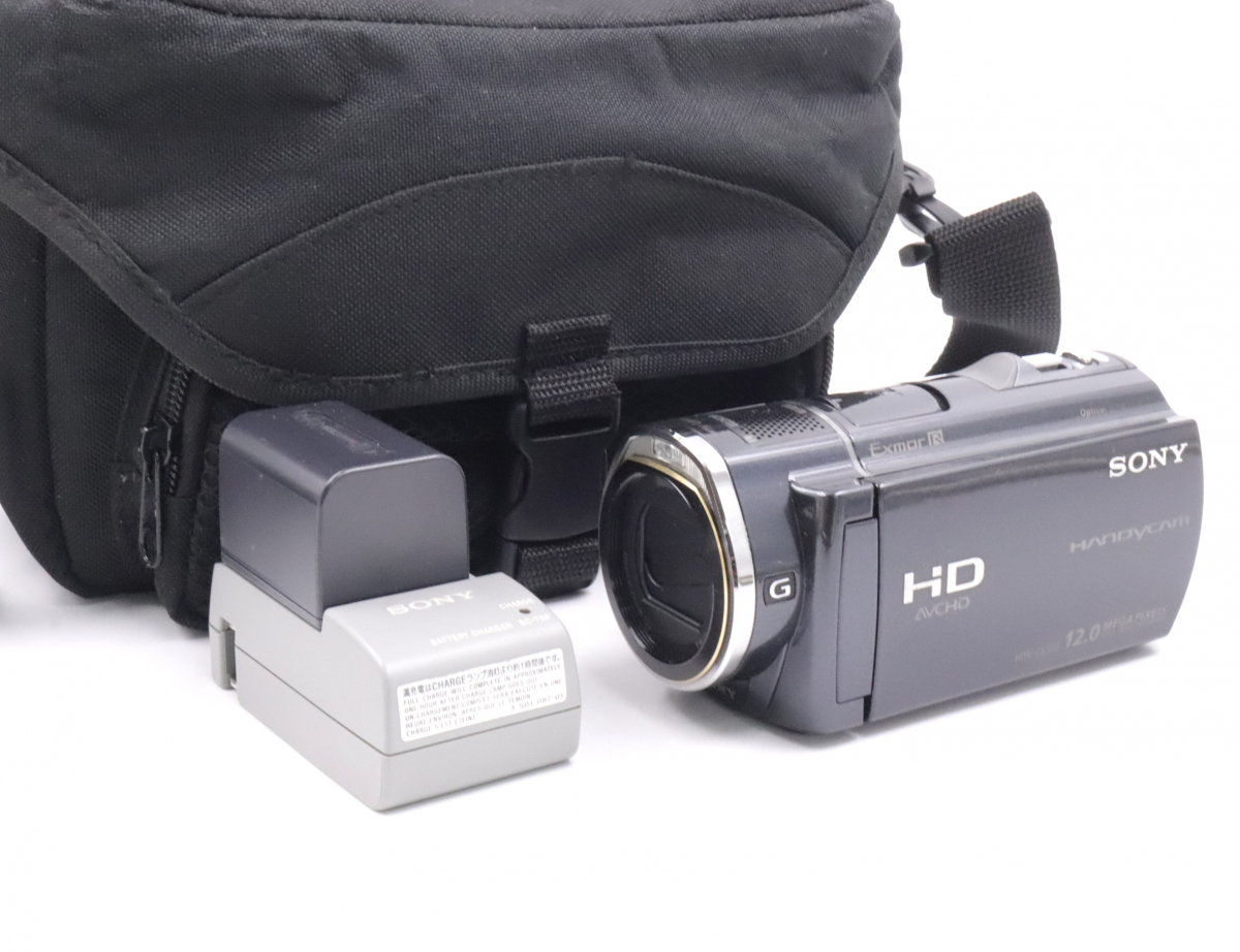 【ト長】SONY ソニー デジタルビデオカメラ ハンディカム HDR-CX520V ビデオカメラ 2009年製 バッテリー 充電器 ケース付き IR651IOB01_画像1
