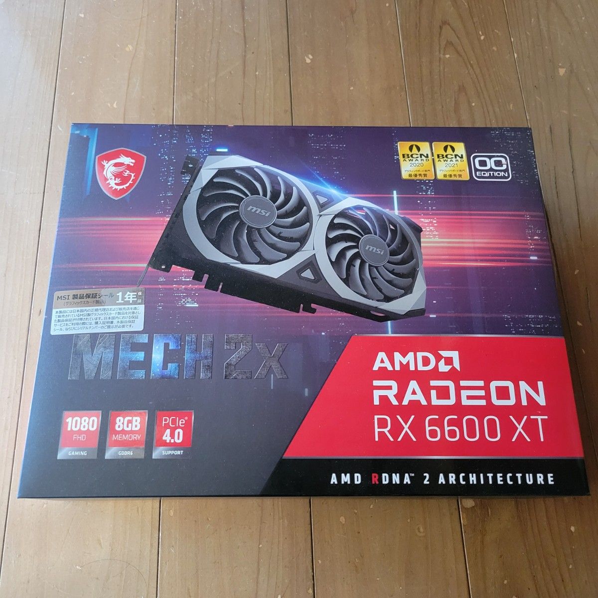 MSI Radeon RX 6600 XT MECH 2X 8G OC ビデオカード グラフィックカード AMD