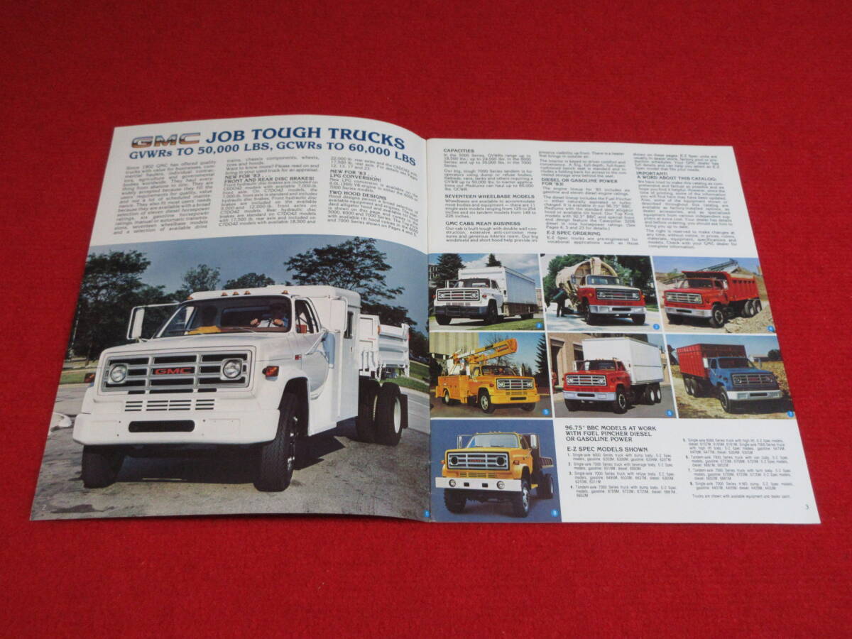 □（6) GMC TRUCK 1983 昭和58 カタログ □の画像2