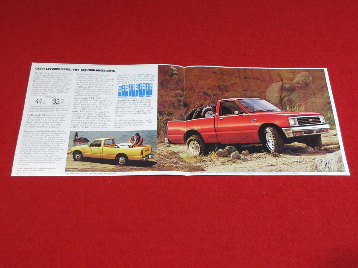 *(15) CHEVROLET LUV 1982 Showa era 57 catalog *