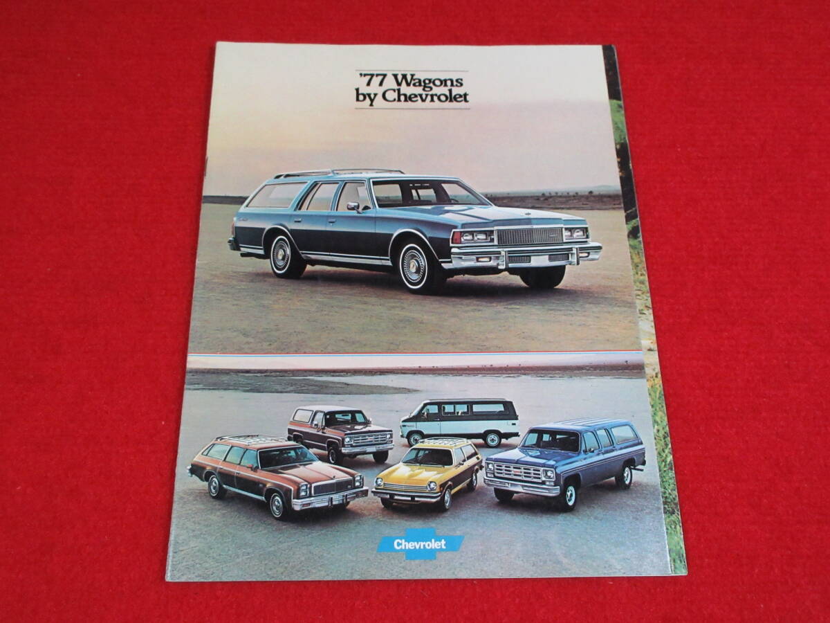 *(18) CHEVROLET WAGON 1977 Showa era 52 catalog *