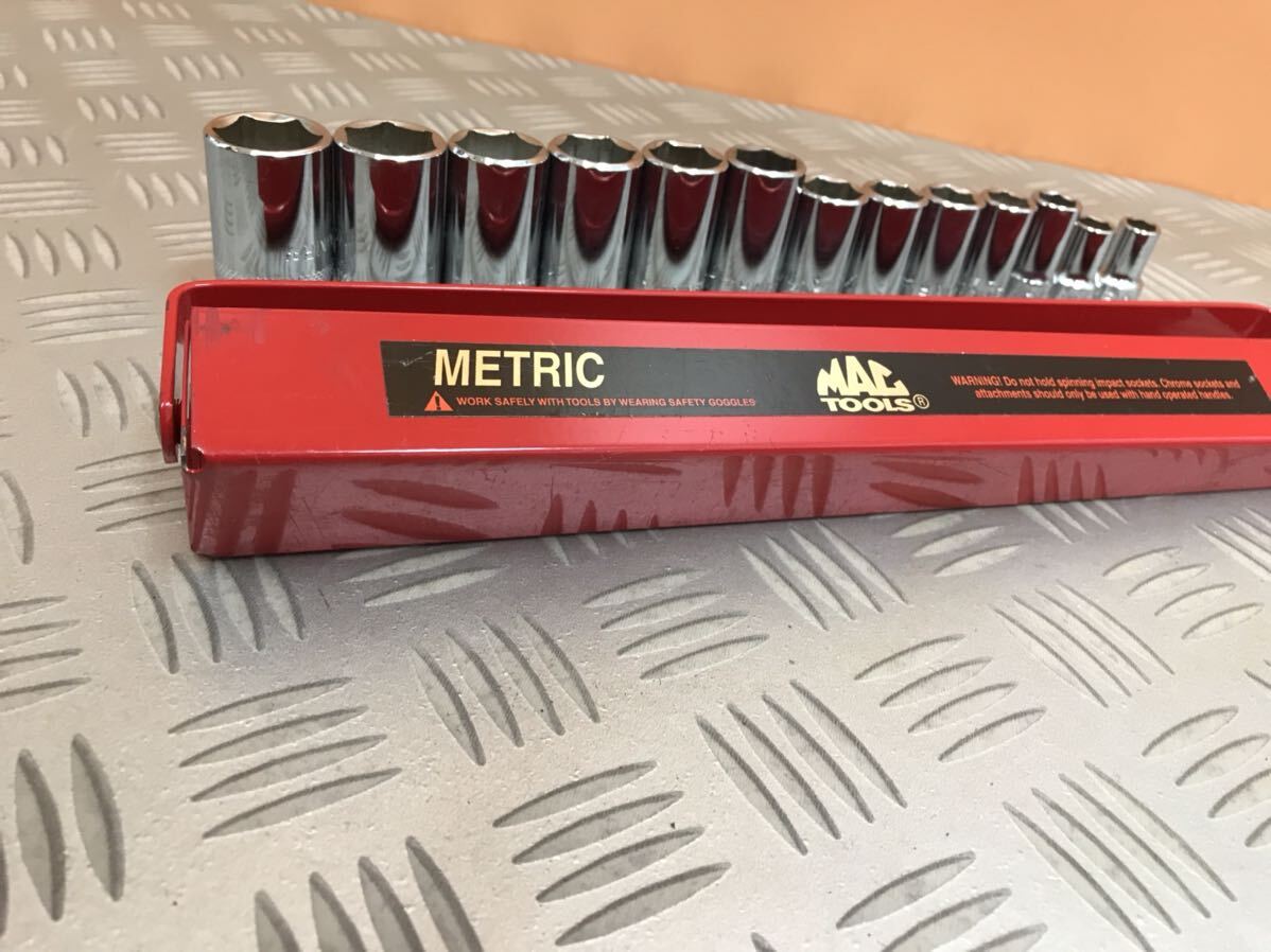 MAC TOOL マックツール XT20Y 3/8 MM セミディープソケット 13個 MAC TOOL マックツール XT20Y 3/8 MM セミディープソケット 13個