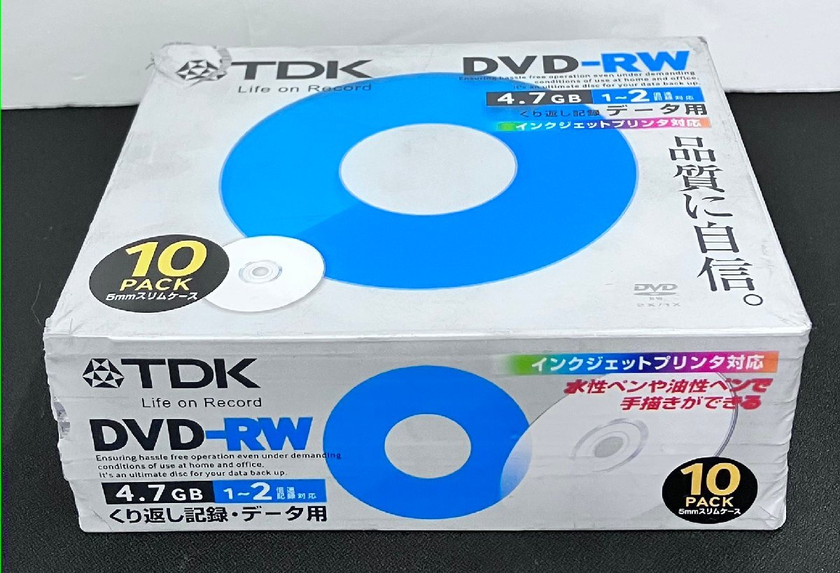 2YM0018* текущее состояние * нераспечатанный товар *TDK повторение регистрация данные для DVD-RW DRW47PA10S 4.7GB 1~2 скоростей регистрация соответствует струйный принтер соответствует 10 листов ввод 