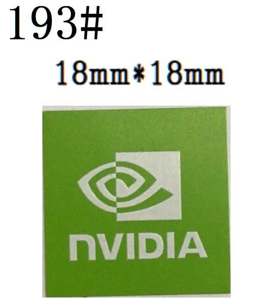 193# 【NVIDIA】エンブレムシール　■18*18㎜■ 条件付き送料無料_画像1