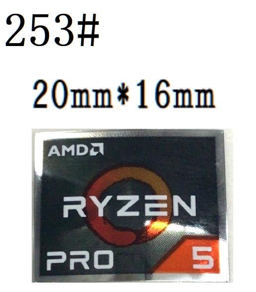 253# 【AMD RYZEN PRO 5】エンブレムシール ■20*16㎜■ 条件付き送料無料の画像1