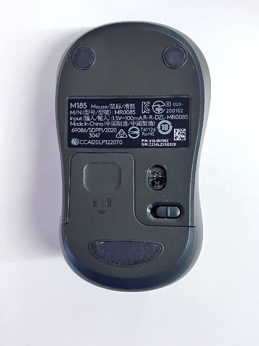 2YL025★中古動作品★Logicoolロジクール ワイヤレス キーボード K270+ワイヤレス マウスM185（ USBレシーバ1点）セットの画像4