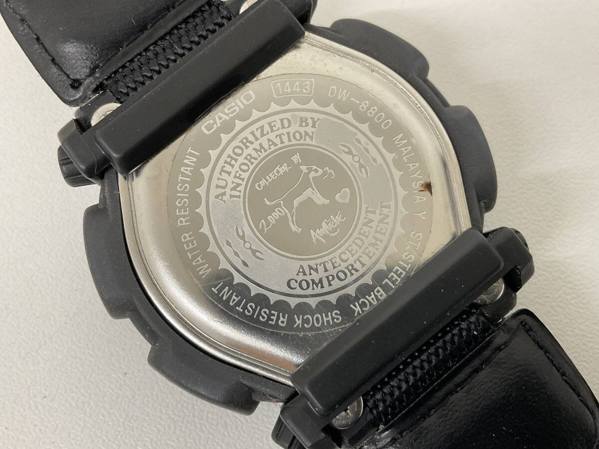 CASIO カシオ G-SHOCK Gショック DW-8800 アニエスベー オレールモデル グレー×イエロー ケース付 コラボ モデル クオーツ 腕時計【8357の画像4