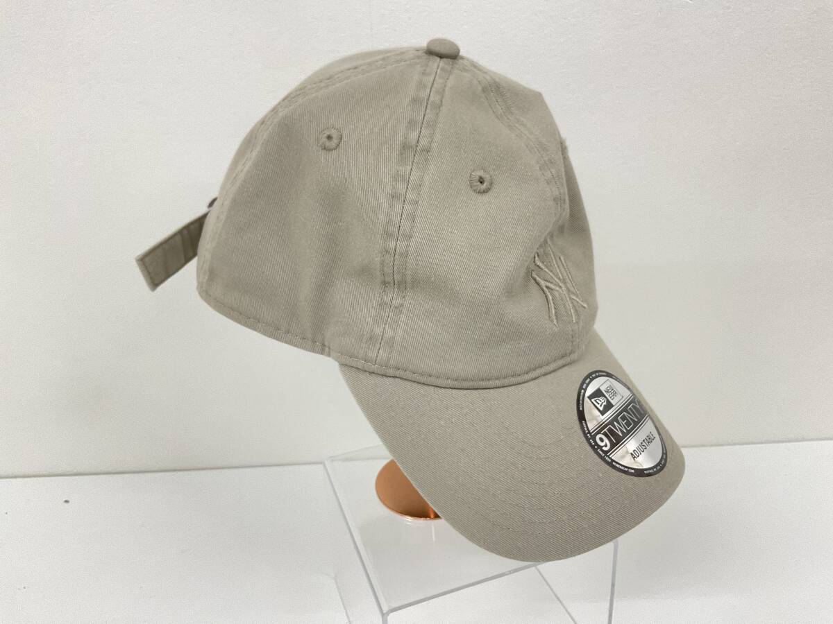 ニューエラ NY ローキャップ ライトベージュ メンズ レディース 帽子 NEW ERA 9TWENTY【8425】_画像2