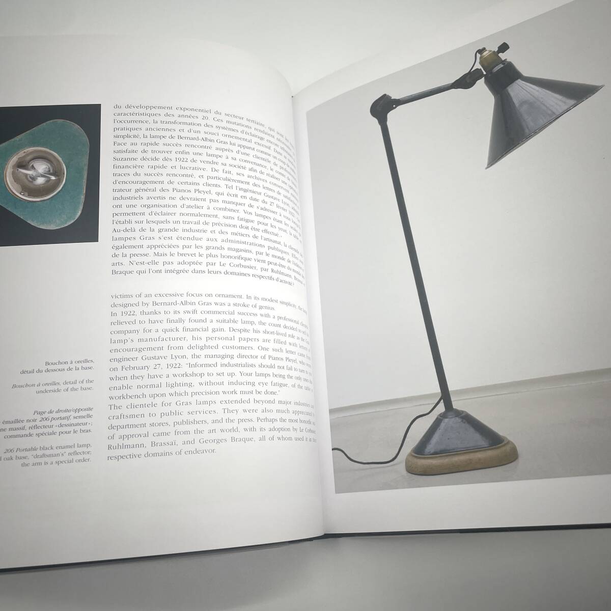【現品限り】La Lampe Gras 2008年 フランス 初版本 ハードカバー 絶版本 洋書 ランプ グラ RAVEL コルビュジェ industrial First Editionの画像6