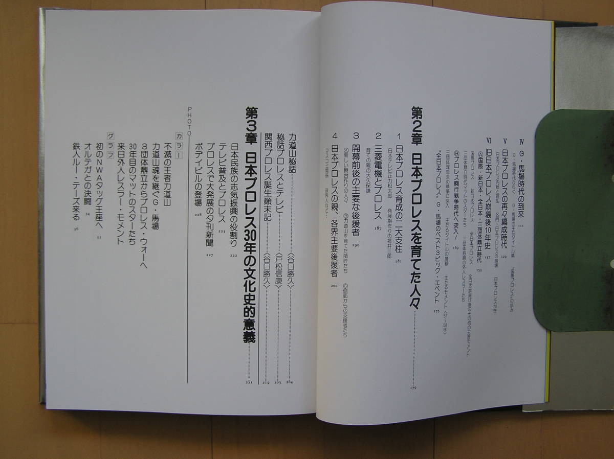 【送料無料!!】日本テレビ放送網刊 田鶴浜 弘 著「日本プロレス３０年史」の画像8