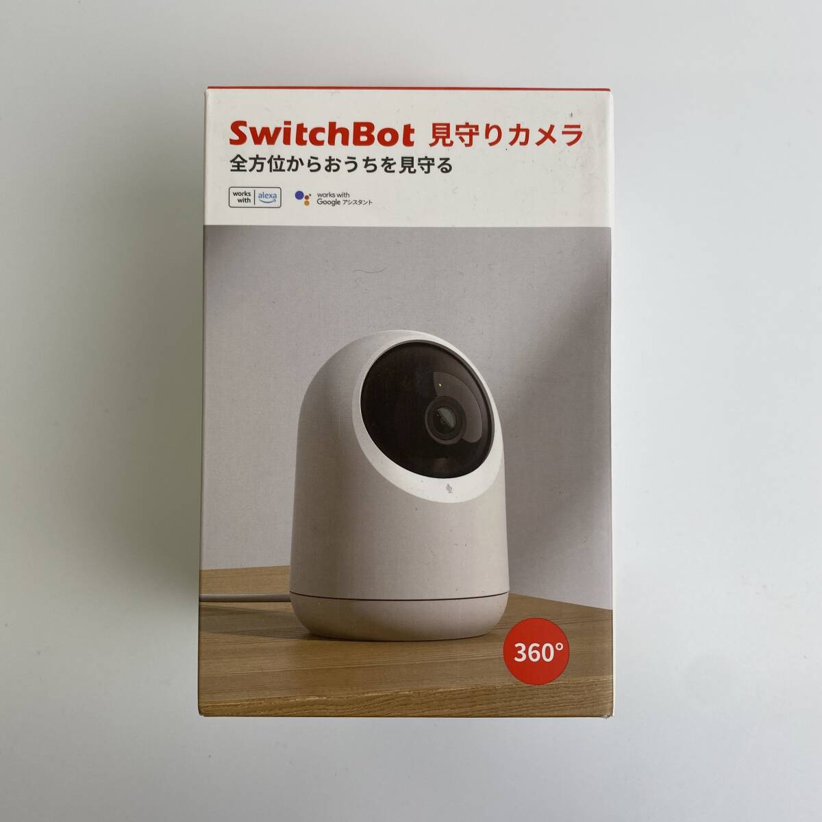 【1円オークション】 スイッチボット(SwitchBot) 防犯カメラ Alexa 屋内 カメラ ネットワークカメラ ベビーモニター TS01B001239の画像1