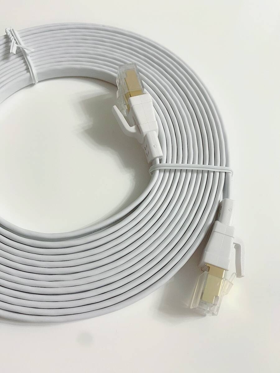 [1 иен аукцион ]CAT8 LAN кабель Ultra ленточный кабель 40Gbps/2000MHz FTP защита i-sa сеть кабель для бизнеса 5m наружный AME0416