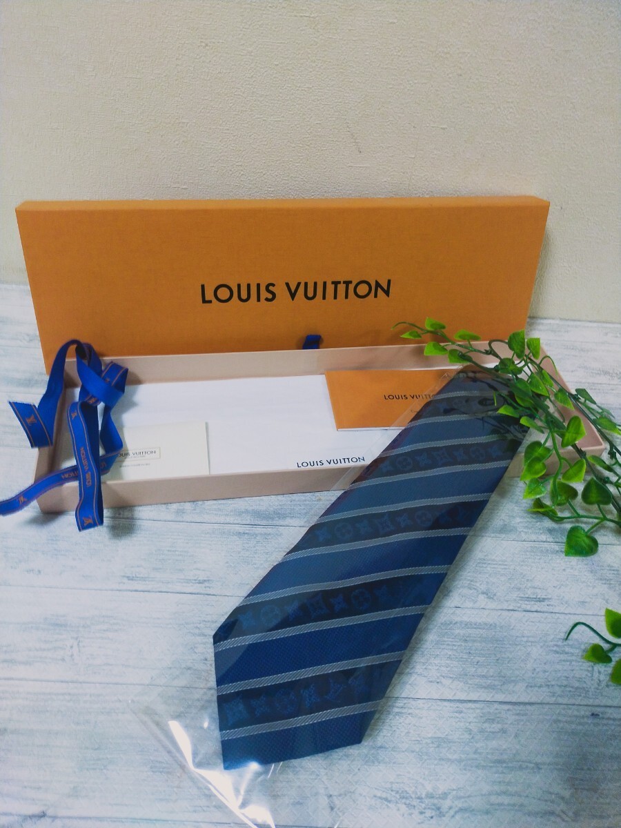 希少 定価26400円 未使用 近い LOUIS VUITTON ルイヴィトン ネクタイの画像5