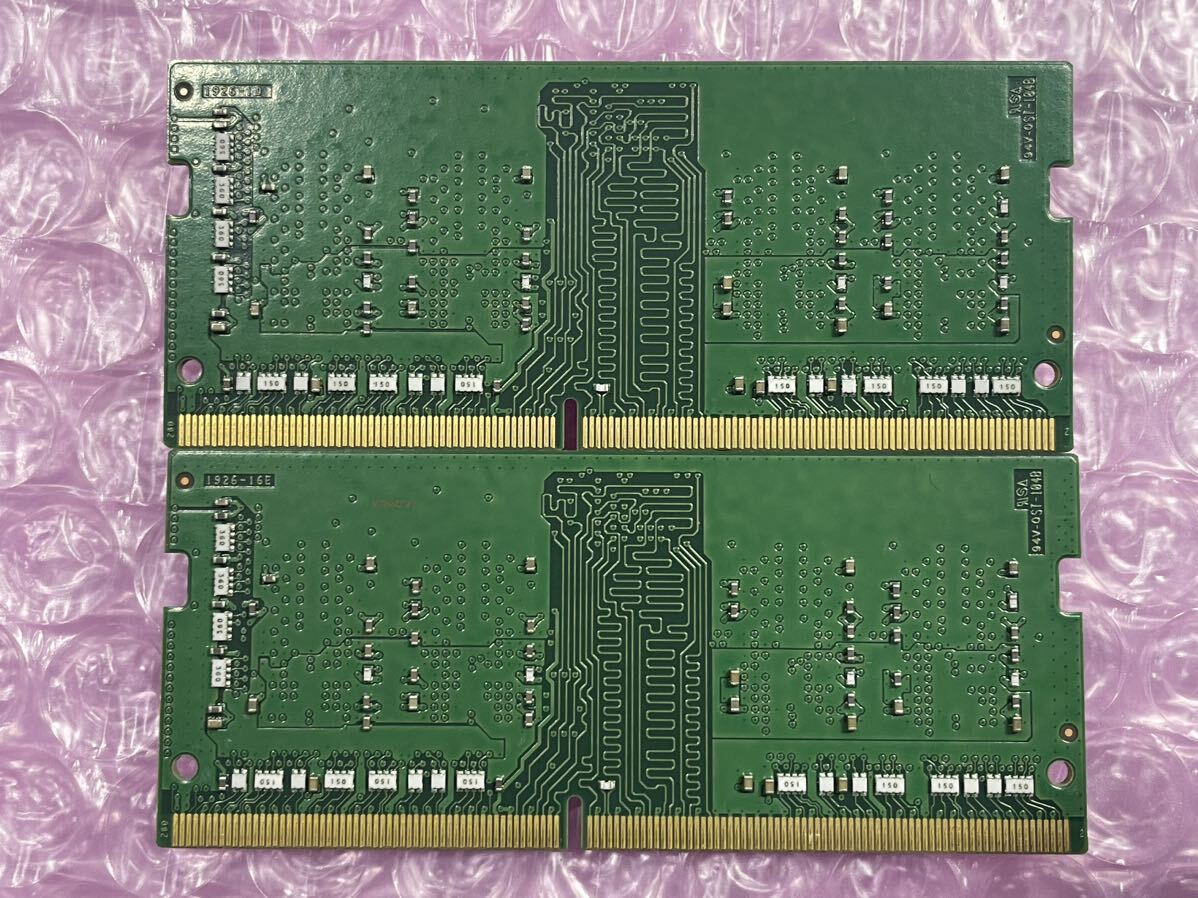 SK hynix PC4 2666V 4GB×2枚 DDR4 SO-DIMM._画像2