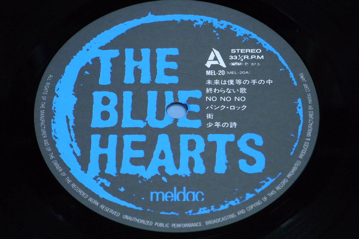 オリジナル段ボールジャケ THE BLUE HEARTS ザ・ブルー・ハーツ 1st★JAPAN ORIG. LP★MEL-20 ステンシル インサート有の画像4