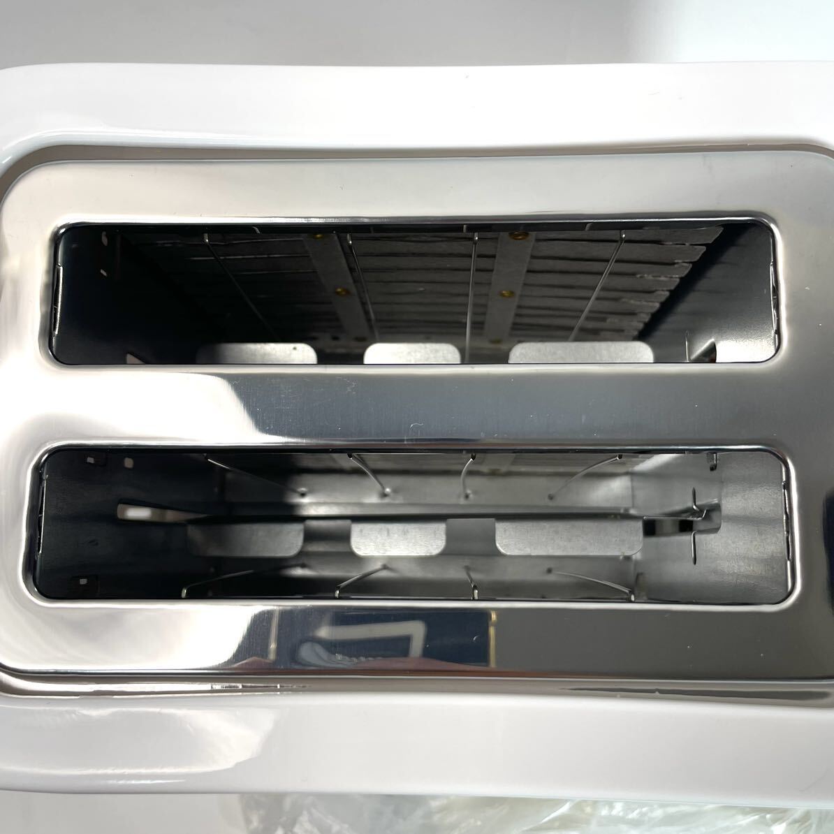 送料無料 新品未使用 トースター ポップアップトースター ヒロコーポレーション HTG-P218 ホワイトの画像4