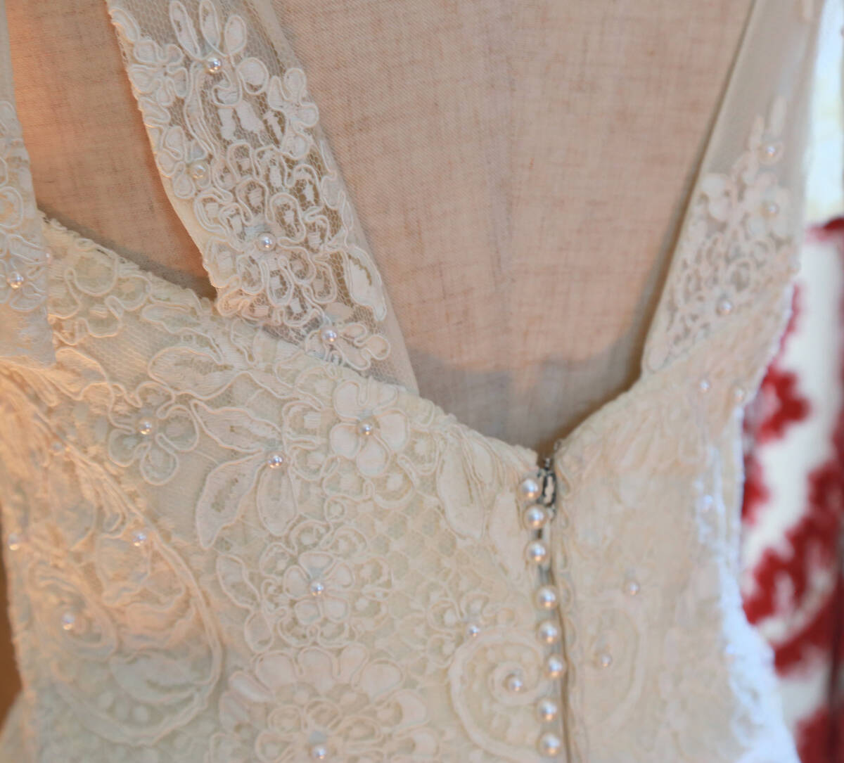  Italy made AIMEE chiffon cloth slender line high class wedding dress 11 number L size kinali