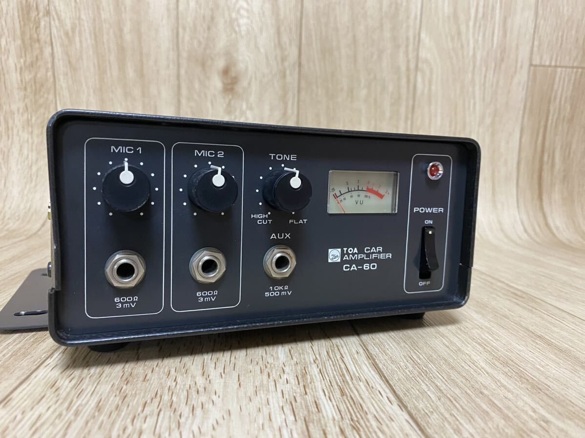 中古 TOA CAR AMPLIFIER CA-60 車載アンプ 動作未確認/現状品/ジャンクの画像3