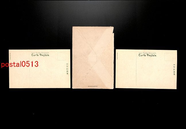 FSA1382●憲法発布二十年記念絵葉書 袋付2枚 *傷み有り【絵葉書】_画像2