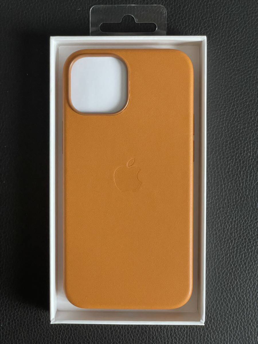 Apple アップル 純正 iPhone 13 mini レザーケース・ゴールデンブラウン 新品の画像5