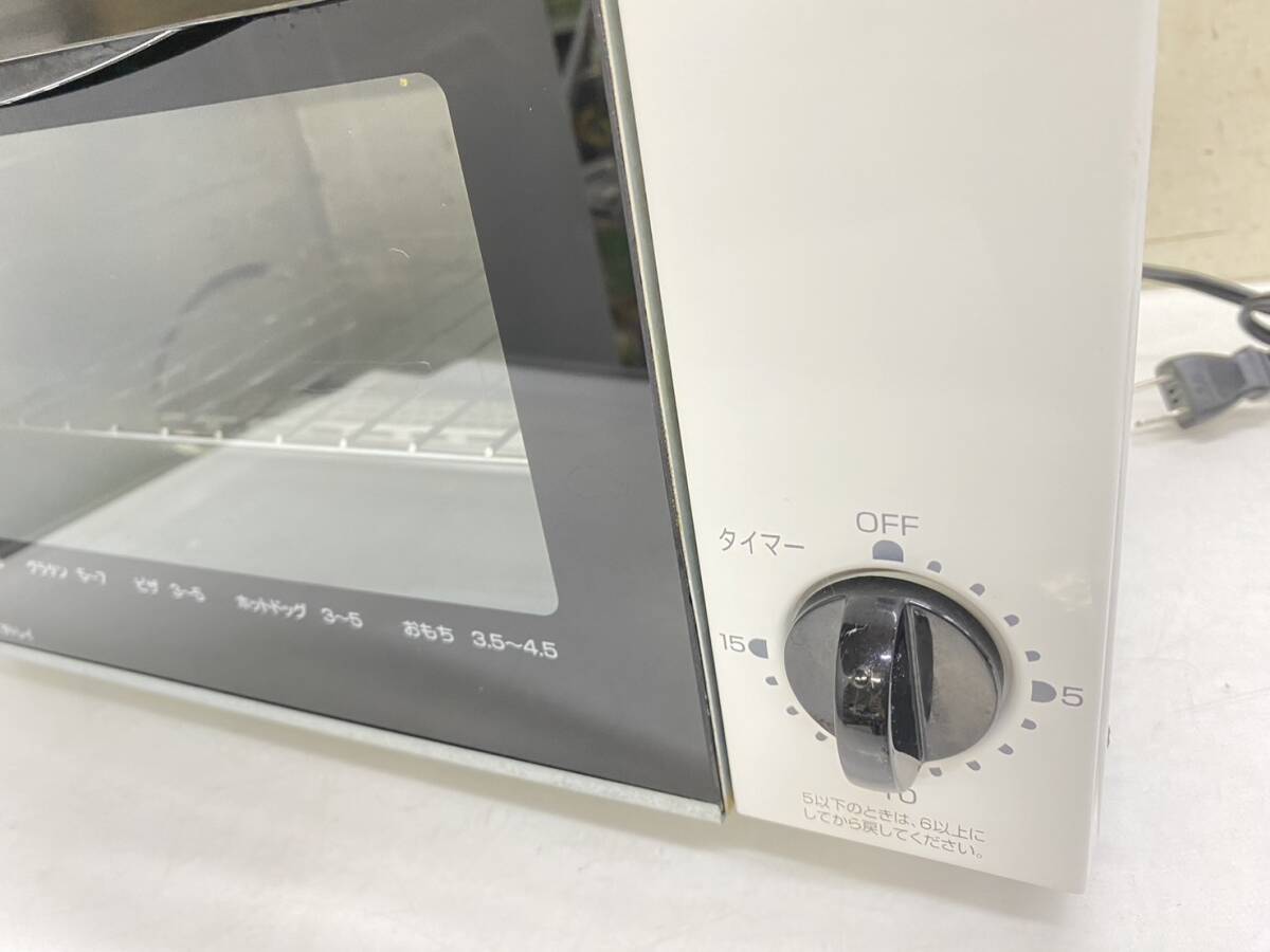 送料無料g30507 YAMAZEN オーブントースター トースター DTJ-100(W) 調理器具 キッチン 家電 ヤマゼン 電化製品 調理家電 ホワイト 山善 _画像4