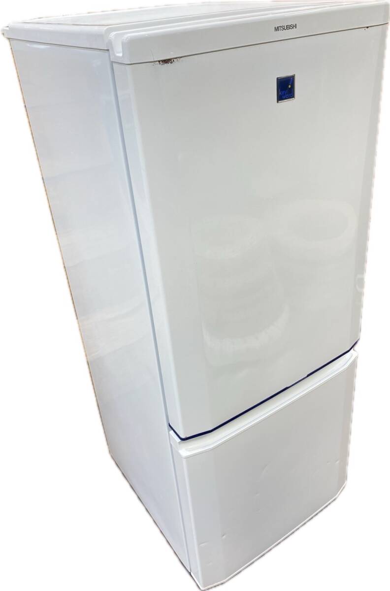 送料無料g30243 三菱 MITSUBISHI 2ドア冷凍冷蔵庫 MR-P15EX-KB 146L 単身 一人暮らし向けの画像1