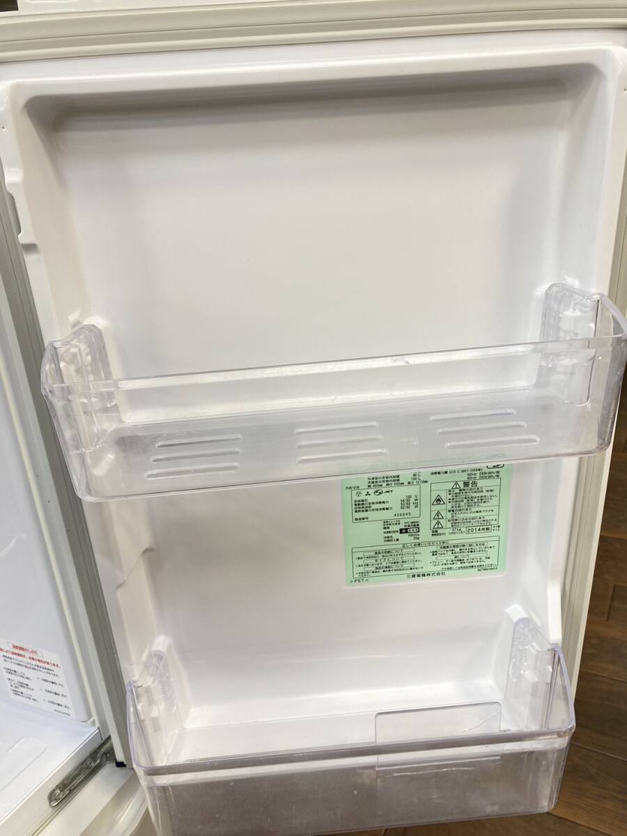 送料無料g30243 三菱 MITSUBISHI 2ドア冷凍冷蔵庫 MR-P15EX-KB 146L 単身 一人暮らし向けの画像5