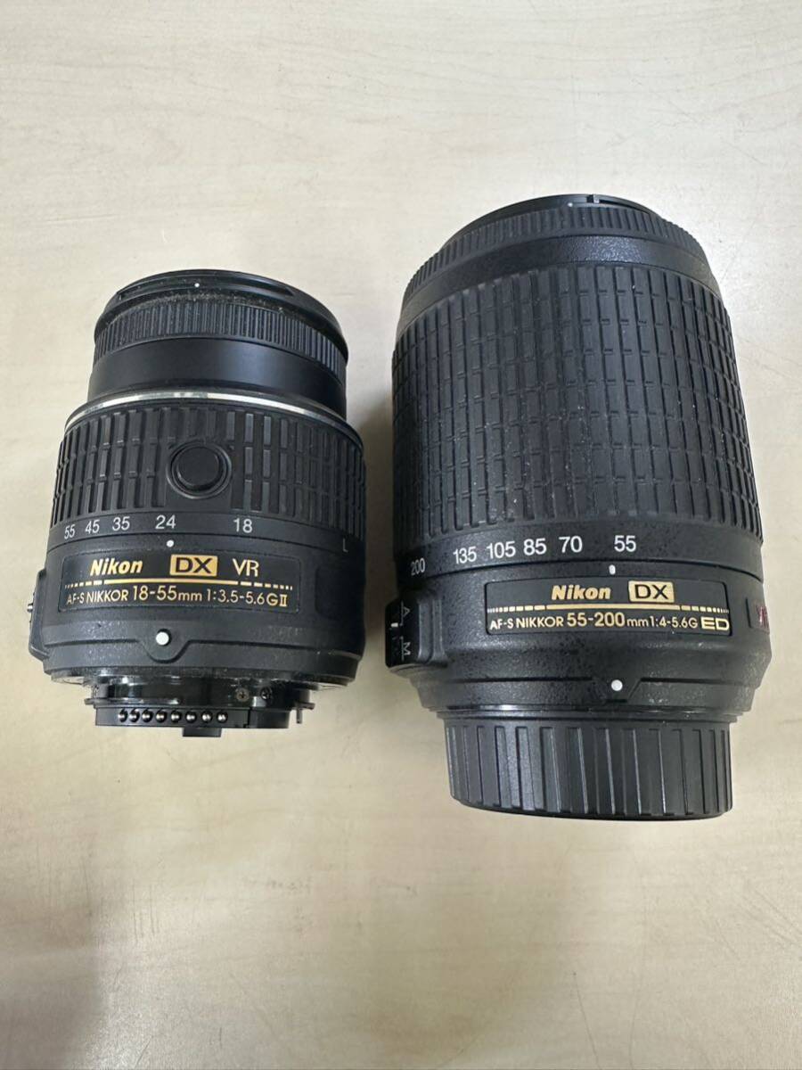 Nikon ニコン D5300 デジタル一眼レフカメラ ボディ 18-55mm 1:3.5-5.6G Ⅱ 55-200mm 1:4-5.6G ED ダブルズームキット の画像9