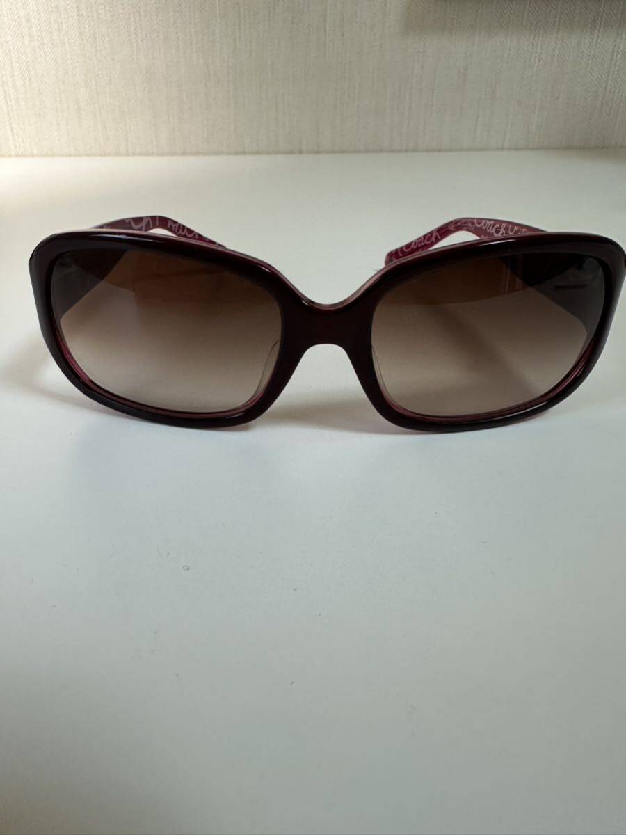 コーチ COACH S700A SHARON サングラス LIGHT BURGUNDY レディース ケース付きの画像2