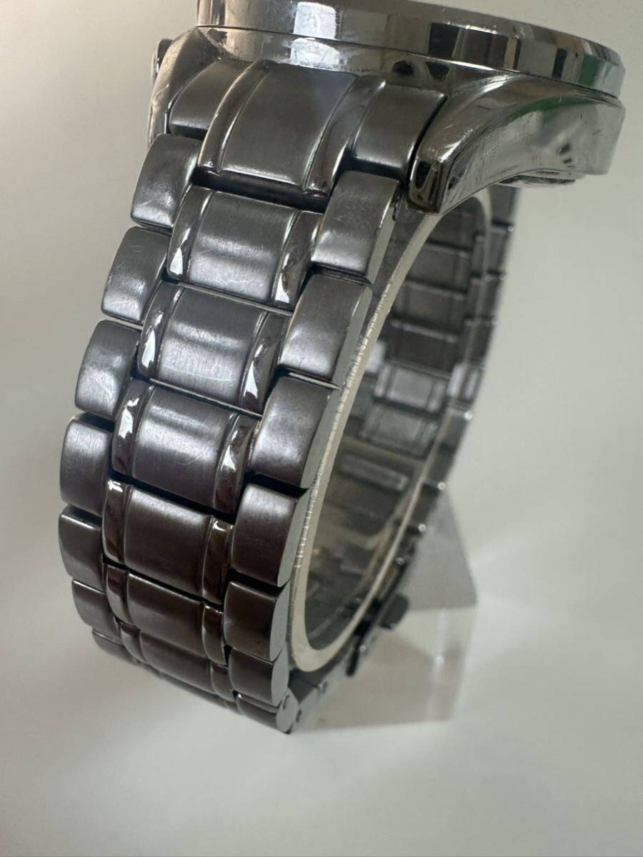 〇 AUREOLE オレオール S.P.F.W クロノグラフ 42SW-582 M クォーツ 稼動品 メンズ 腕時計 _画像6