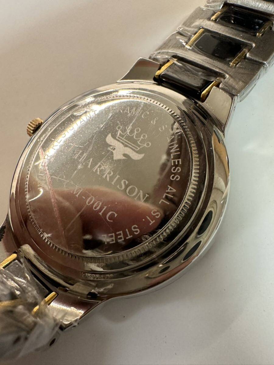 稼働品 J.HARRISON/ジョン・ハリソン DAIAMOND 18K.GILDINGRUZ CCM-001C メンズ腕時計 QZ 