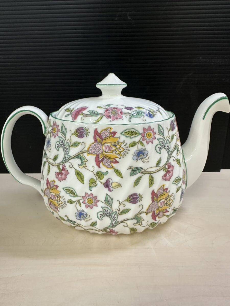 MINTON ミントン HADDON HALL ハドンホール 花柄 ティーポット 陶器 の画像3