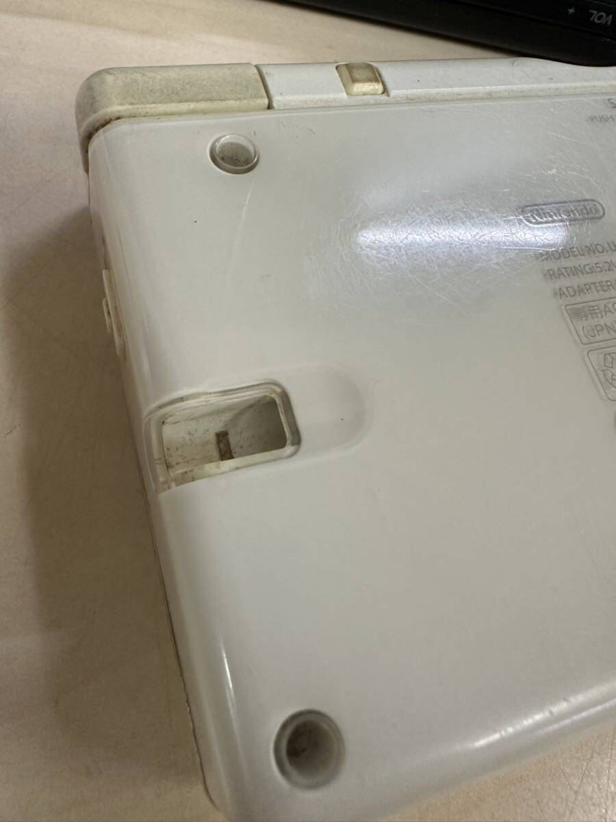 Nintendo ニンテンドー DS Lite USG-001 ブラック ホワイト 2点セット 一部難ありの画像6