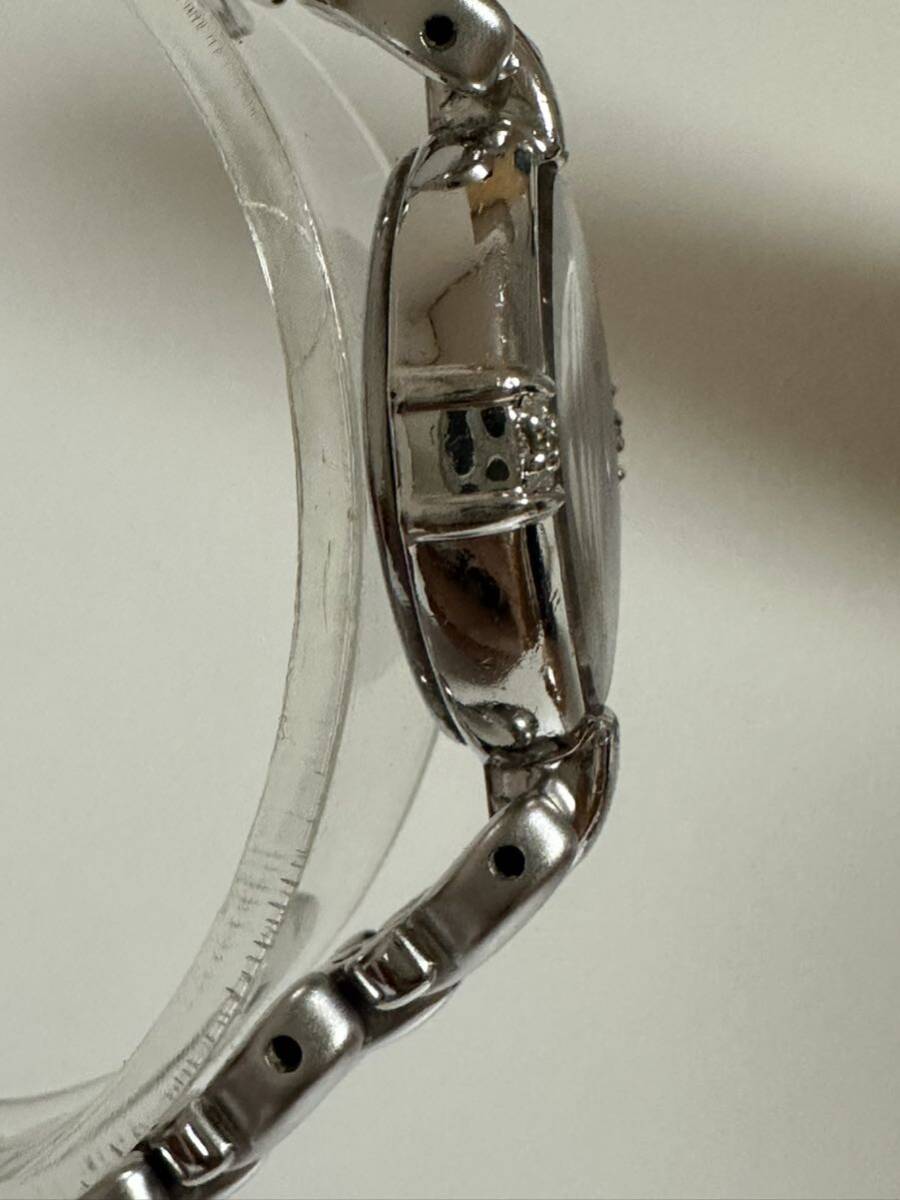 SEIKO セイコー QZ 1F20-6B60 エクセリーヌ ダイヤ付 シェル文字盤 レディース腕時計 稼働品 の画像3