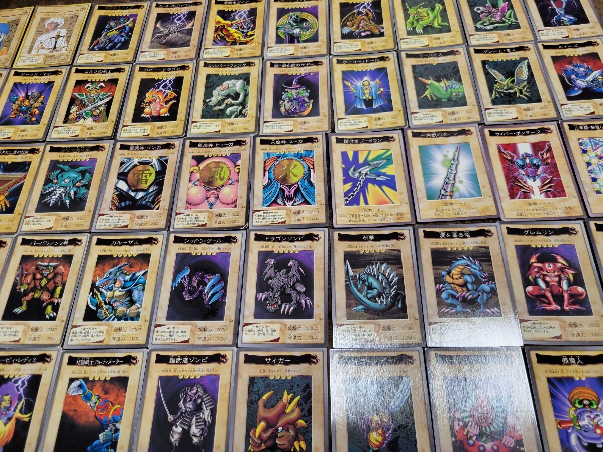バンダイ版 遊戯王 カードダス 1弾～3弾 ノーマルカード(カード名が金色含む) 全109種 コンプセットの画像6