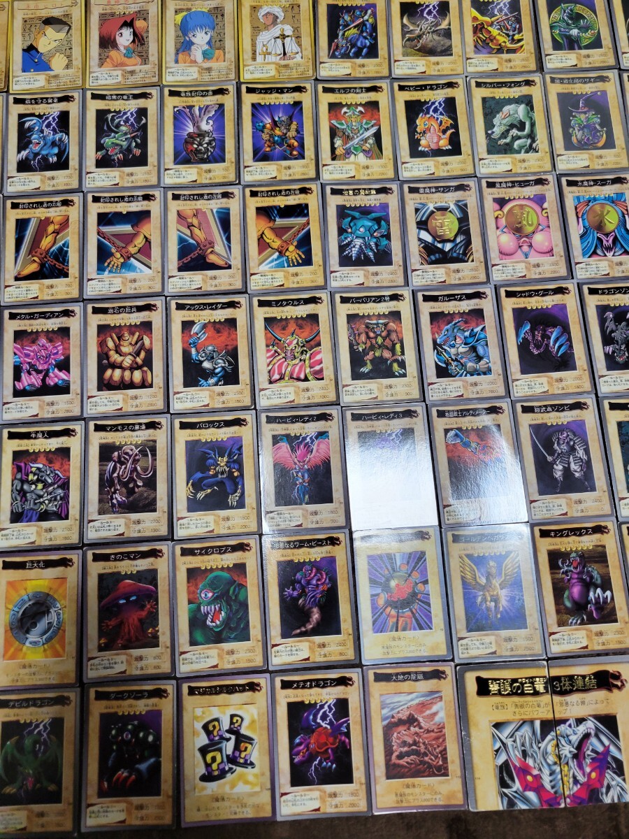 バンダイ版 遊戯王 カードダス 1弾～3弾 ノーマルカード(カード名が金色含む) 全109種 コンプセットの画像8