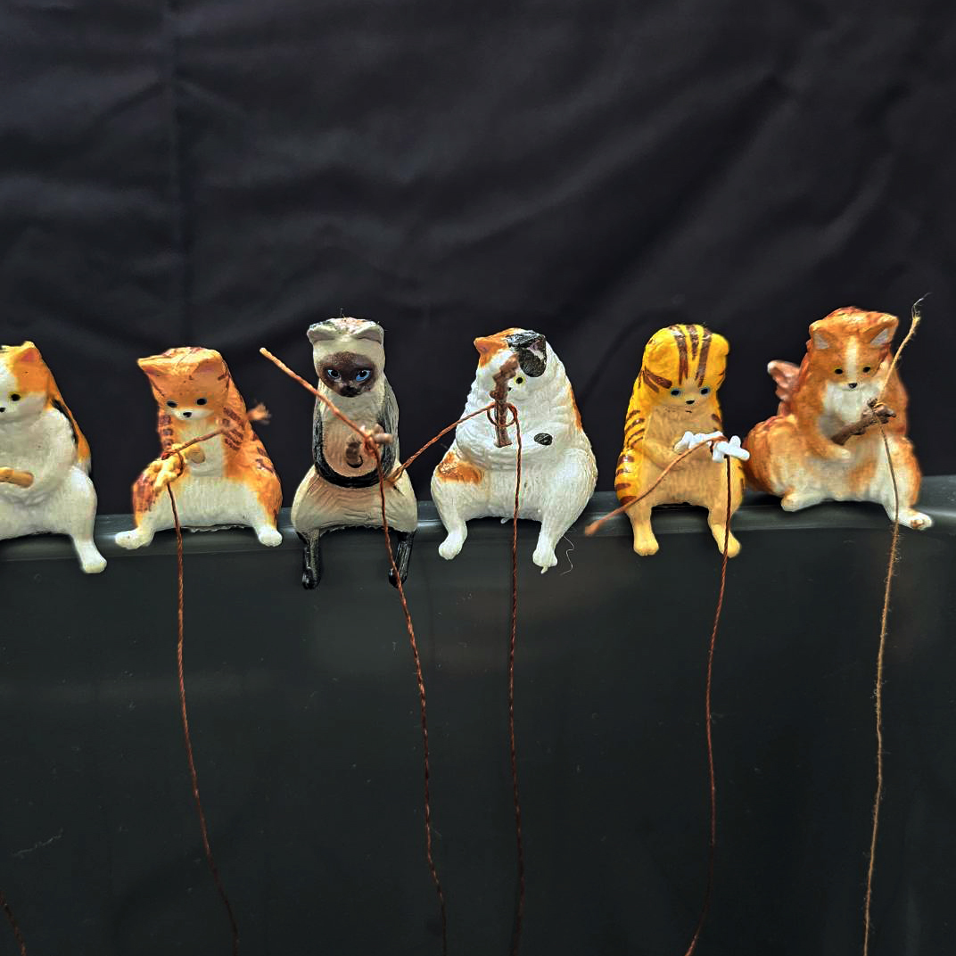 釣り猫 [全12種セット] 釣り日和 猫たちのひまつぶし ミニチュアフィギュアガチャガチャ カプセルトイ の画像4