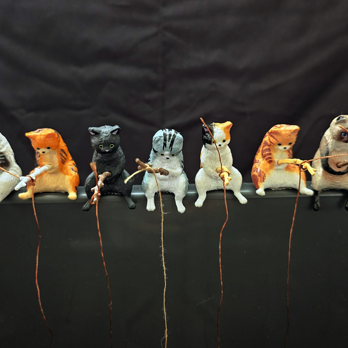 釣り猫 [全12種セット] 釣り日和 猫たちのひまつぶし ミニチュアフィギュアガチャガチャ カプセルトイ の画像3