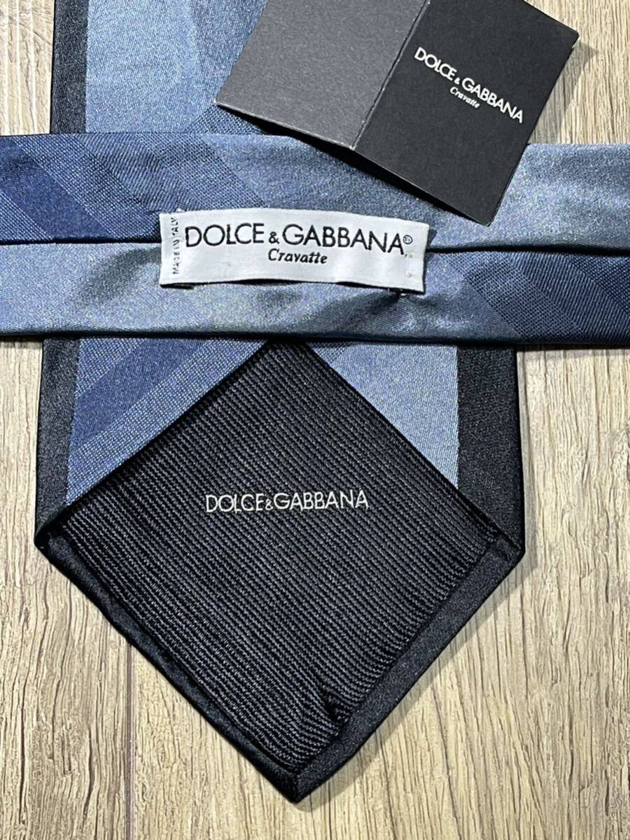 新品未使用タグ付 ″DOLCE＆GABBANA″ ドルチェ＆ガッバーナ フレームソリッド ブランドネクタイ 404052_画像3