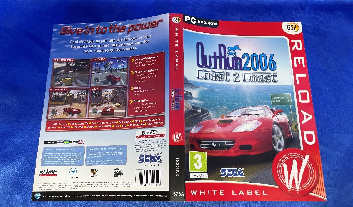 【ジャンク】海外版　OutRun 2006 Coast 2 Coast 　EU版　　アウトラン 　Windows_画像3