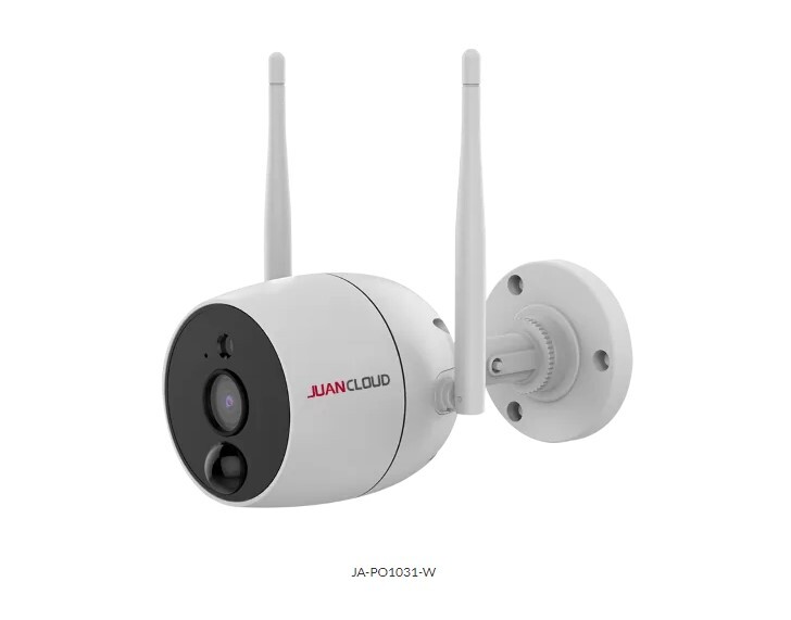 新品未使用 JUANCLOUD 屋外IPカメラ スマホ対応 Wi-Fi セキュリティ 見守り JA-PO1031-W 白色LED 赤外線LED 防犯カメラ 防水 防塵 屋外 _画像7