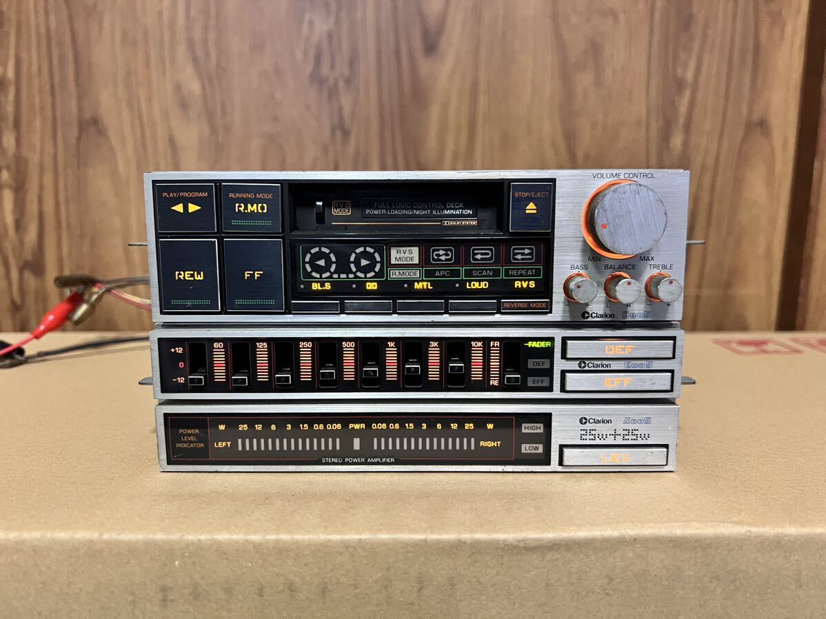  Clarion City Connection Doo5 Aoo5 tape deck equalizer that time thing electrification verification only 