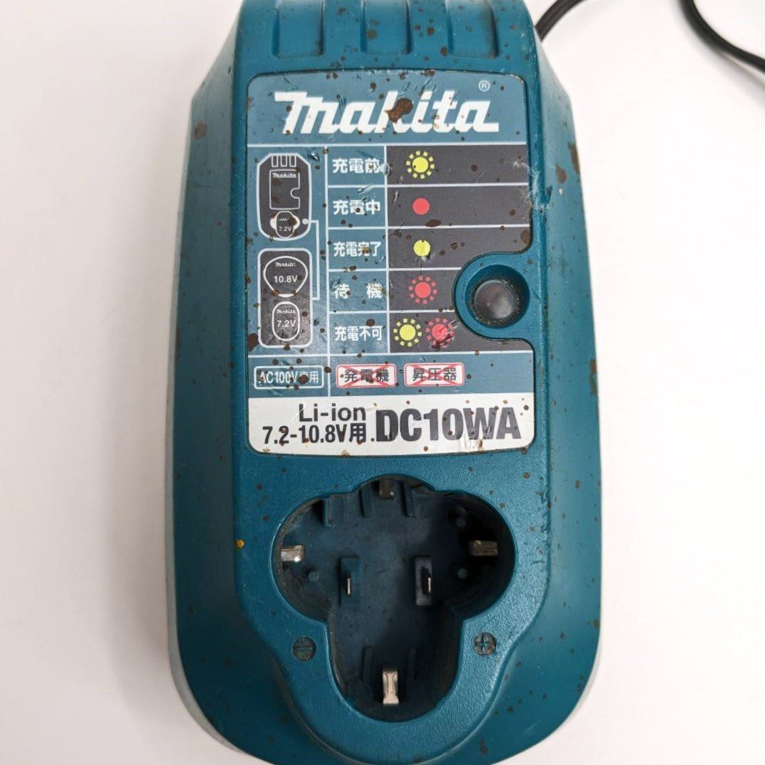 [9304-009] Makita Li-ion 7.2V-10.8V для зарядное устройство DC10WA Makita электризация проверка settled [ б/у ]