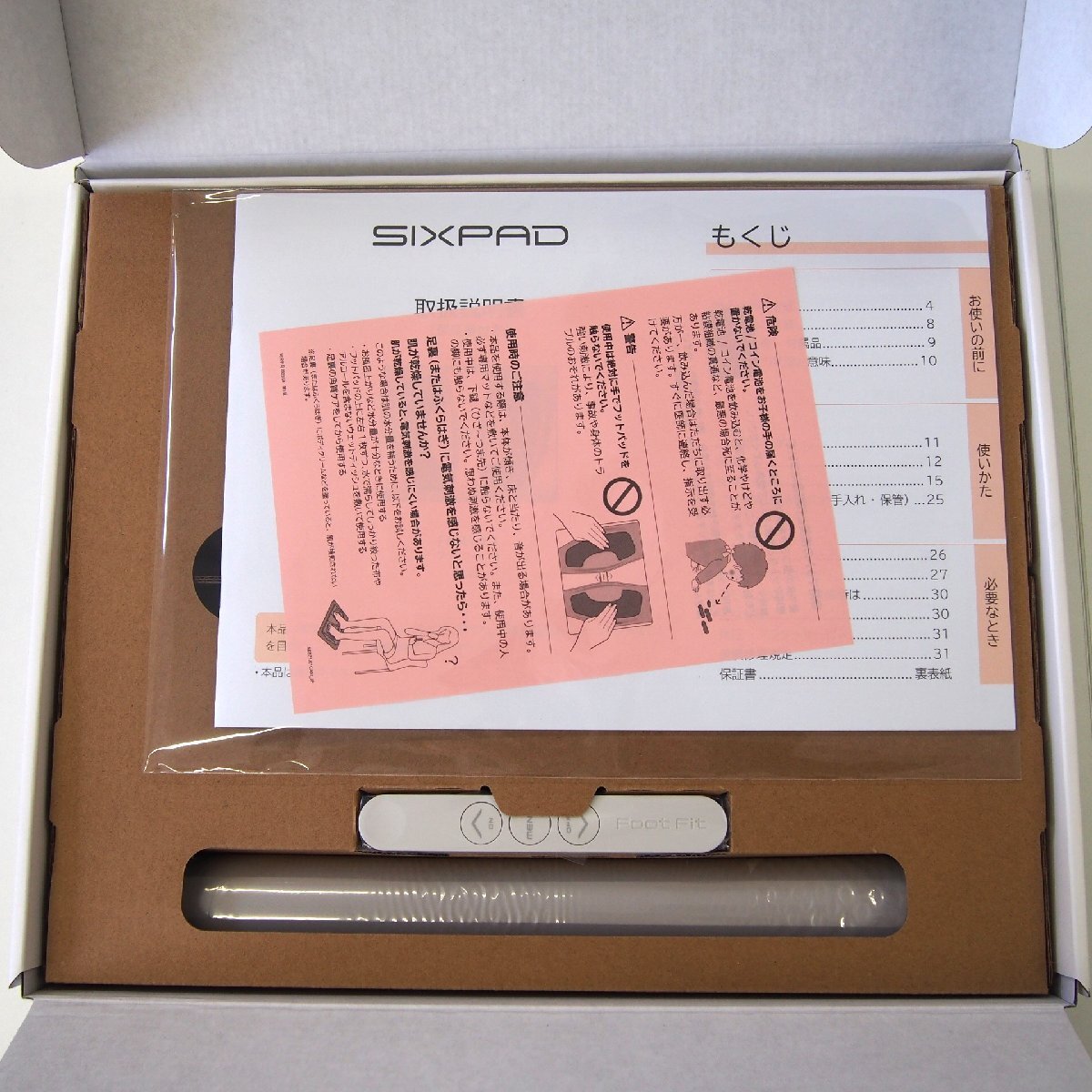 [9356-010] MTG SIXPAD Foot Fit3 SE-BZ-02A 【中古・未使用】 現状販売 シックスパッド フットフィット3 トレーニング機器の画像3