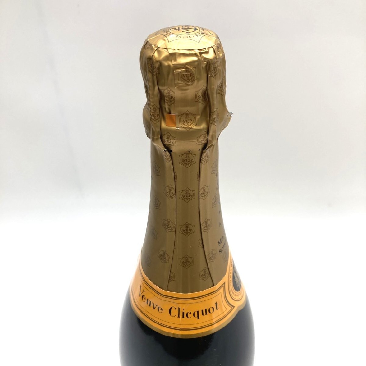 【9304-012】未開栓 Veuve Clicquot イエローラベル シャンパン ブリュット 12％ 750ml ヴーヴ クリコ グラス付の画像8