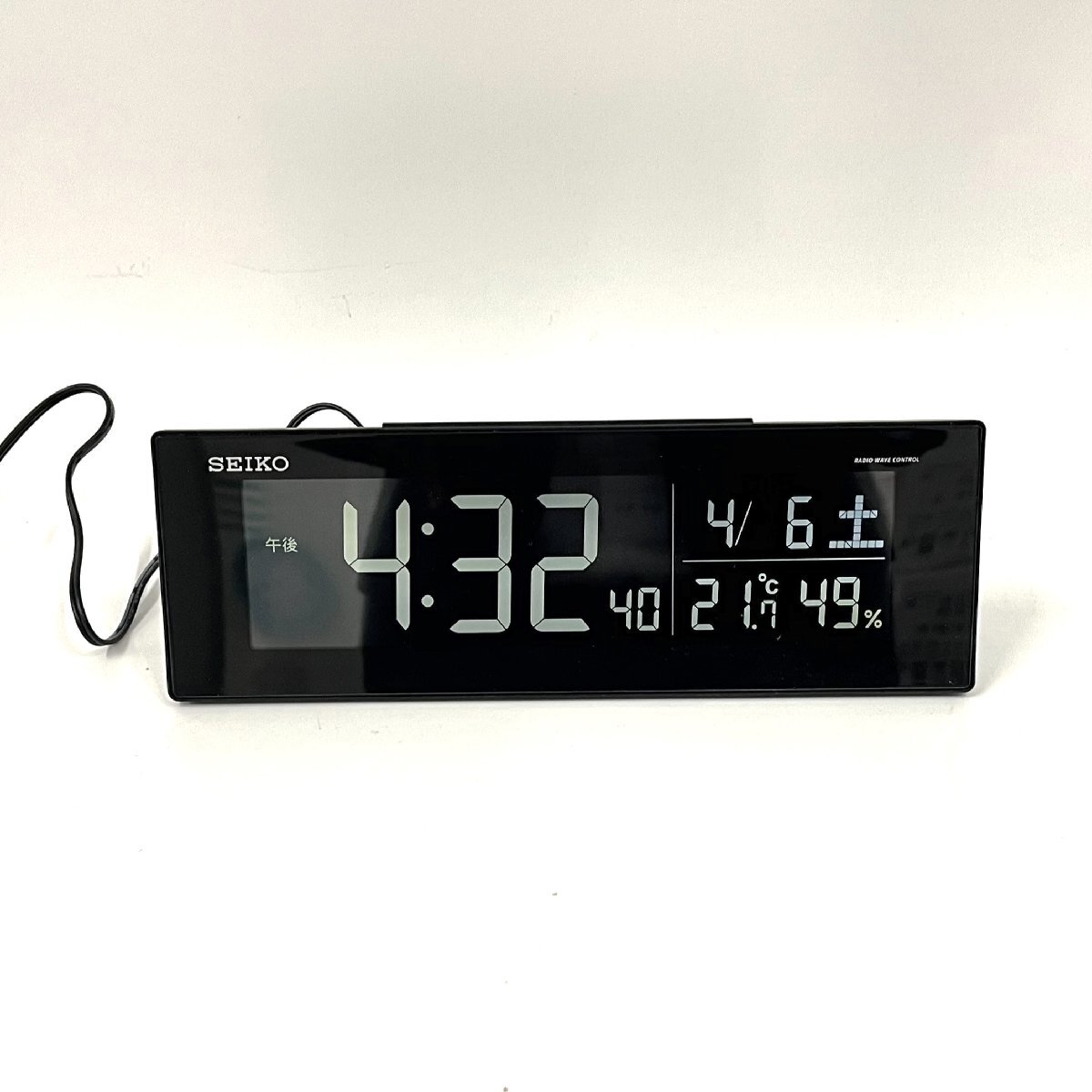 [9304-004] SEIKO BC406K セイコークロック 目覚まし時計 電波 置時計 デジタルの画像2